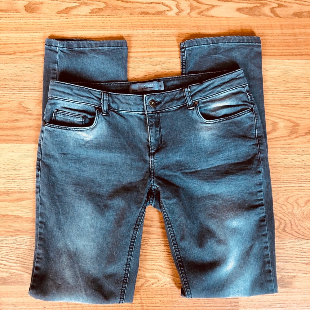 👖ZARA BASIC Jeanswear Faded Gray Jeans